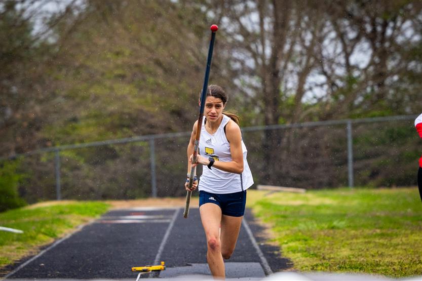 Students compete in track and field